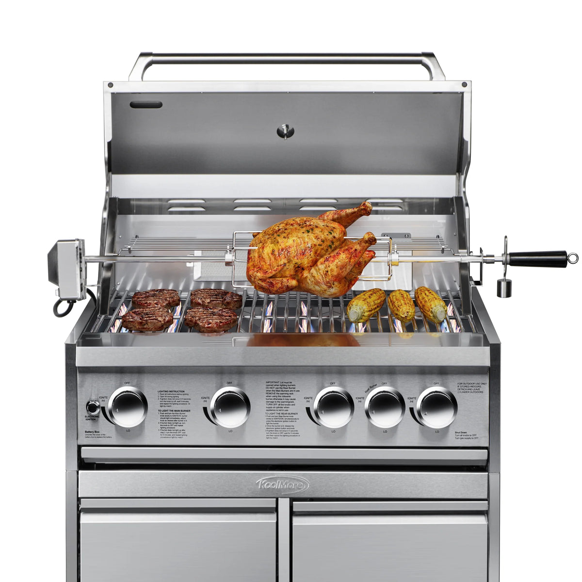 KoolMore Outdoor Kitchen Series Modular Kitchen with a Dual Fuel Pizza