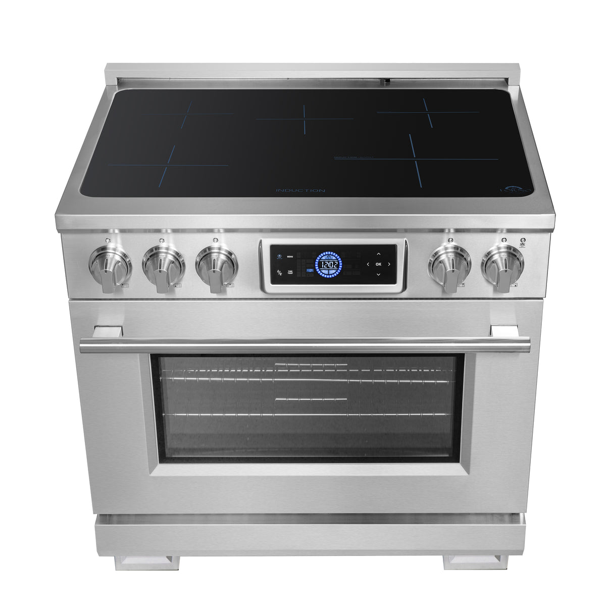 Forno Maximus 36 Inch Induction Range with Air Fryer