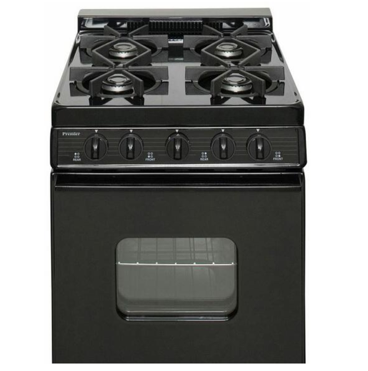 Premier 20” Freestanding Cordless Gas Range Battery Spark Ignition