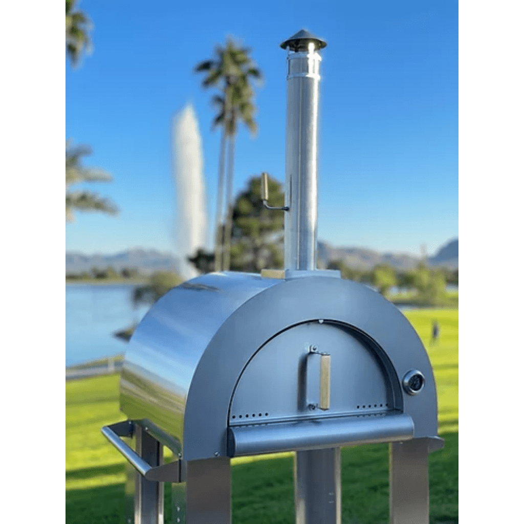 Kokomo Grills 32” Wood Fired Stainless Steel Pizza Oven & Stand